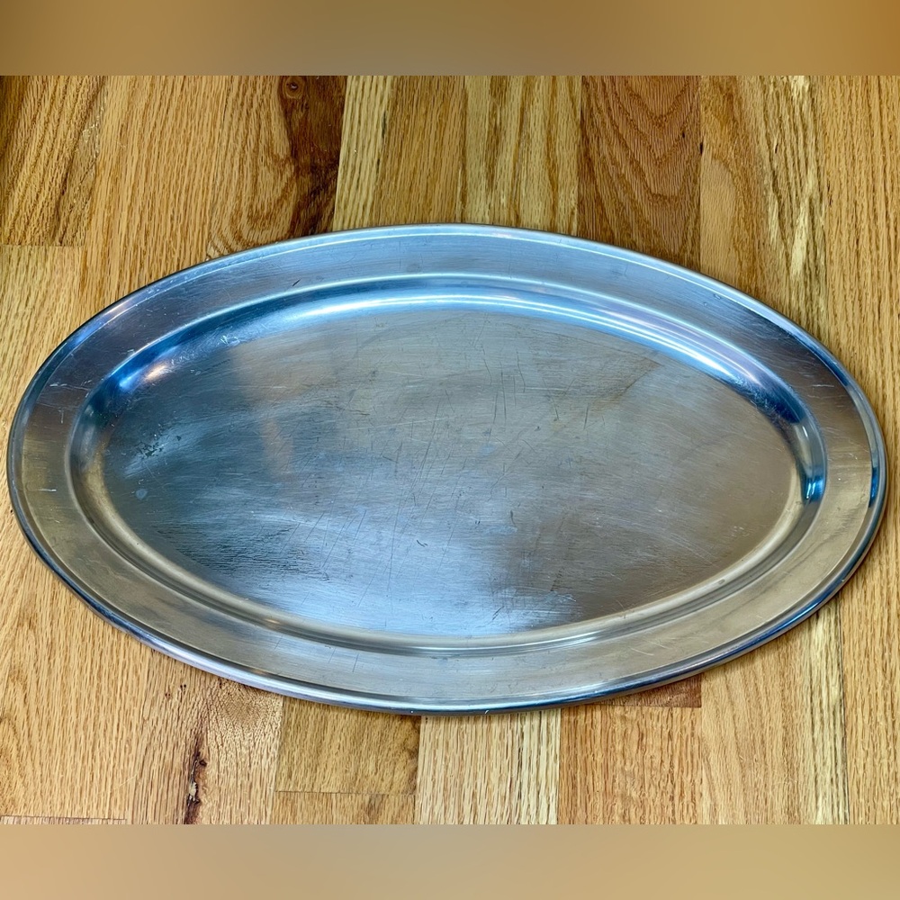 Vintage silver plated serving platter